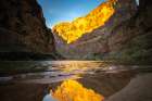 USA-Arizona-Grand Canyon National Park Colorado River and cliffs Art Print
